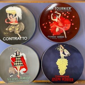 Vintage Pottery Barn Bar Plates